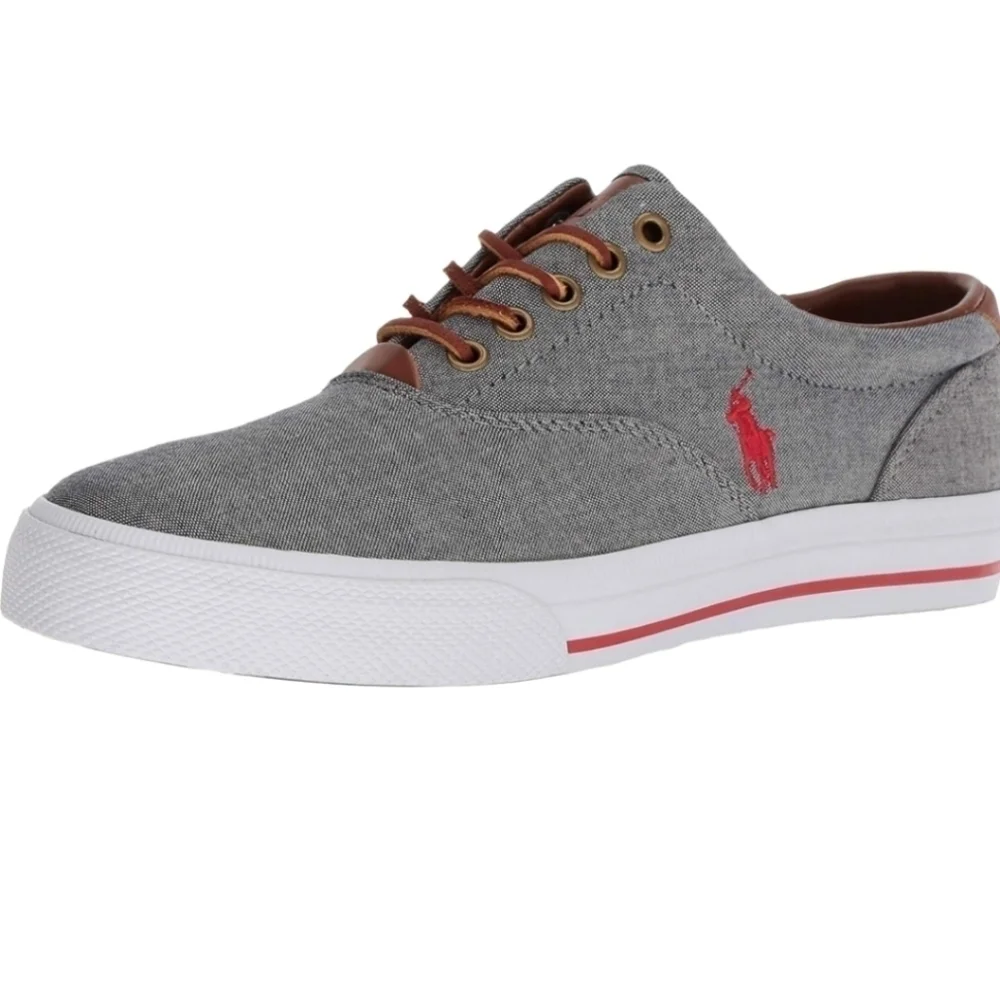 NEW! POLO BY RALPH LAUREN Vaughn Signature Pony Lace Up Sneakers 10.